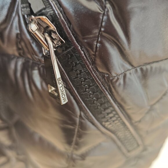 Moncler Marre Down Puffer Coat with Shearling Trim - Picture 7 of 13